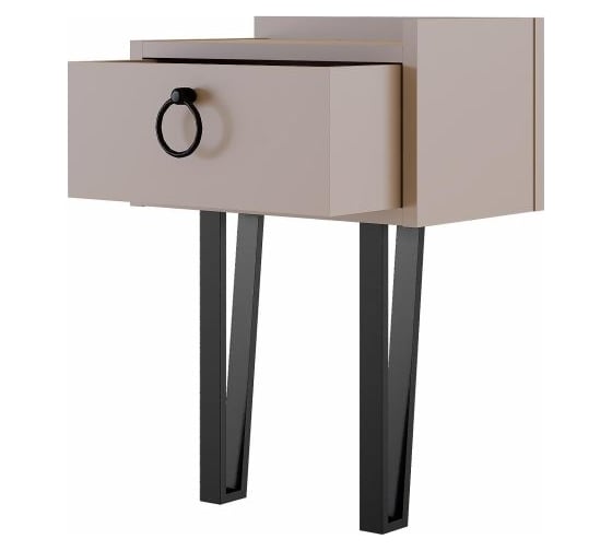 Прикроватная тумба leve sponge nightstand light mocha LEV00352