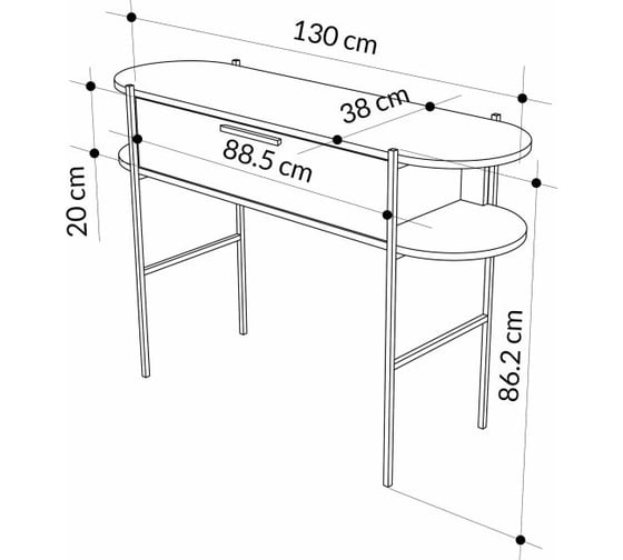 Напольная консоль leve otis console oak LEV00725