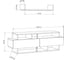 ТВ-тумба leve rela tv stand oak LEV00396 5