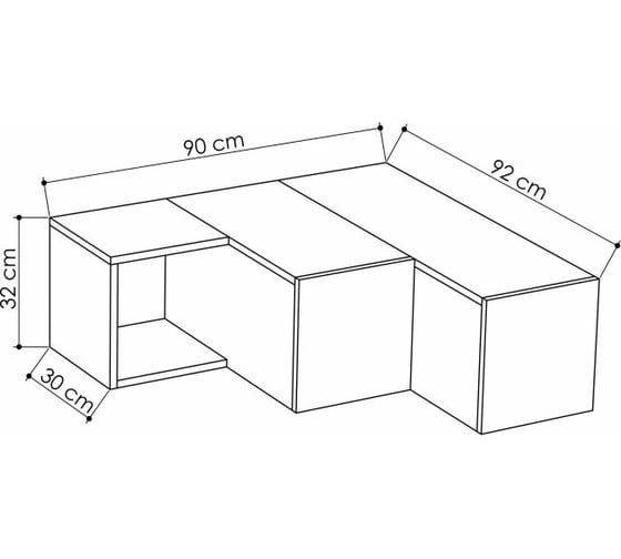 ТВ-тумба leve compact tv stand white LEV00408