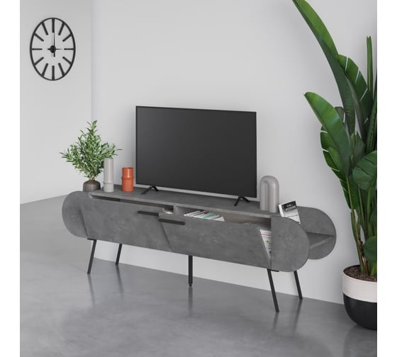ТВ-тумба leve capsule tv stand retro grey LEV00522