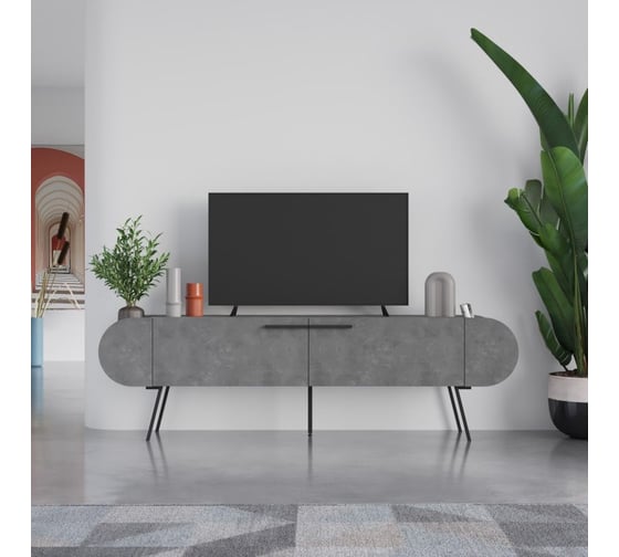 ТВ-тумба leve capsule tv stand retro grey LEV00522