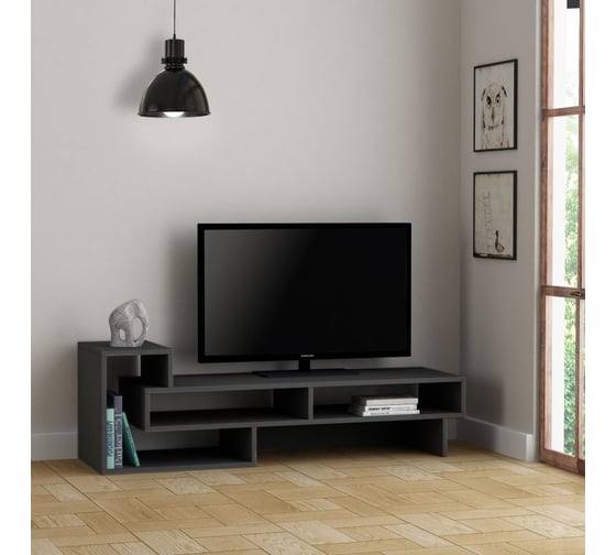 ТВ-тумба leve tetra tv stand anthracite LEV00397