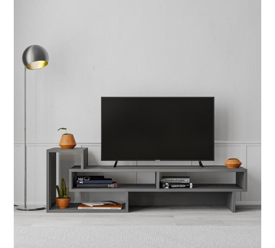 ТВ-тумба leve tetra tv stand anthracite LEV00397