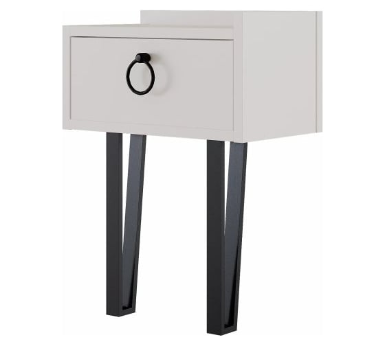 Прикроватная тумба leve sponge nightstand white LEV00350