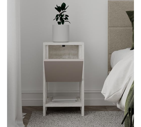 Прикроватная тумба leve ema nightstand ancient white LEV00314