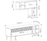 ТВ-тумба leve heaton tv unit anthracite LEV00485 5