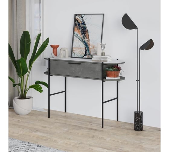 Напольная консоль leve otis console retro gray LEV00726