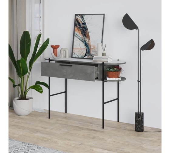 Напольная консоль leve otis console retro gray LEV00726