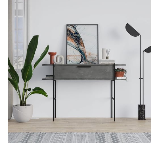 Напольная консоль leve otis console retro gray LEV00726