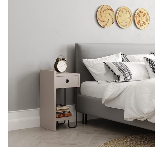 Прикроватная тумба leve sirius nightstand left module light mocha LEV00361