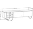 ТВ-тумба leve norfolk tv stand light mocha LEV00433 5