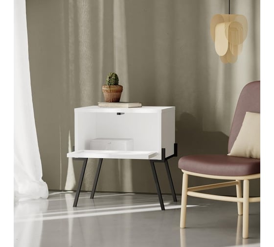Прикроватная тумба leve naive nightstand white LEV00345