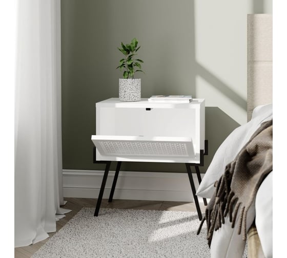 Прикроватная тумба leve naive nightstand white LEV00345