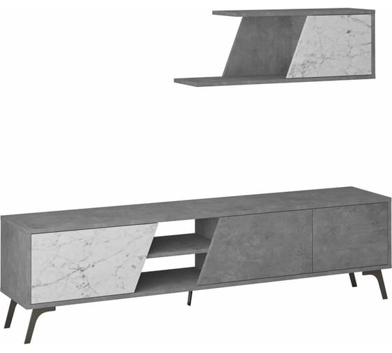ТВ-тумба leve fiona tv unit retro grey LEV00566