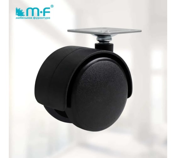 Колесная опора с площадкой MF d=40, 38x38x1,2мм 10191v