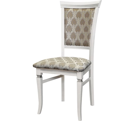 Комплект стульев Мебелик Бонита белый/серебро, Маркус серебро, 2 шт. 7908