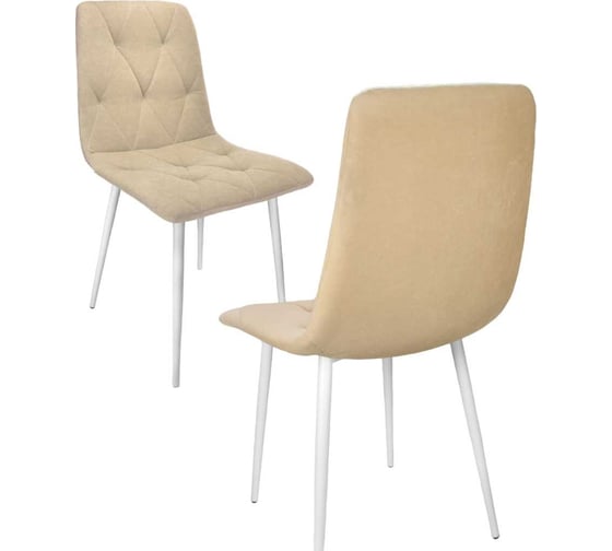 Кухонный стул Callisto mobili мягкий, со спинкой, комплект для кухни 2 шт. М205.0Д43.2 1