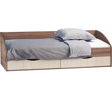 Кровать Woodville классика шимо темный/шимо светлый 497527