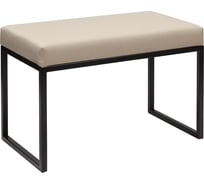 Банкетка GreenWeen ALBA SMART, черный каркас, сидение велюр цвет Ivory, 650x350x450 GW-ALBASMART-IVORY-650B