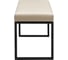 Банкетка GreenWeen ALBA SMART, черный каркас, сидение велюр цвет Ivory, 650x350x450 GW-ALBASMART-IVORY-650B 6