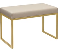 Банкетка GreenWeen ALBA SMART, золотой каркас, сидение велюр цвет Ivory, 650x350x450 GW-ALBASMART-IVORY-650G