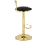 Барный стул Woodville lusia black / gold 15681 3