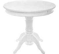 Деревянный стол Woodville павия 90(120)х90x80 см, белый 406088