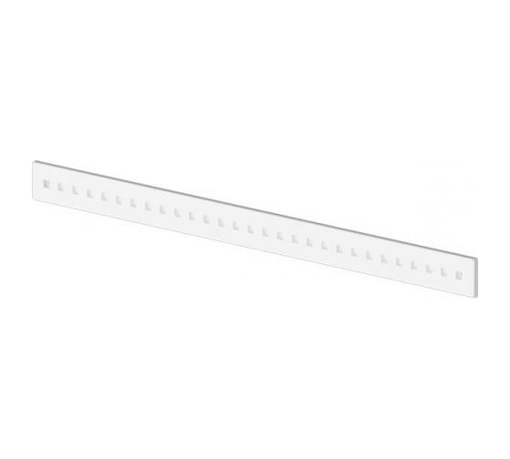 Перфорированный рейлинг MAKMART l.900 мм, отделка белый бархат (матовый) RS.RP1.900.9016