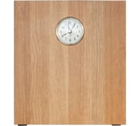 Подставка для планшета с часами MAKMART 250x276x10 мм, отделка дуб/черный бархат (матовый) RS.PLD.12.9005.D