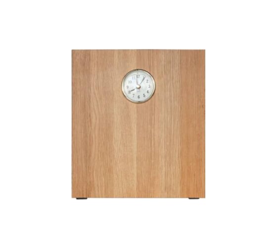 Подставка для планшета с часами MAKMART 250x276x10 мм, отделка дуб/черный бархат (матовый) RS.PLD.12.9005.D