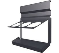 Полка-держатель для 3-х бутылок MAKMART 316x137x320 мм, отделка черный бархат (матовый) RS.2A.3009.9005