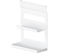 Универсальная полка MAKMART 2-х уровневая, 256x100x320 мм, отделка белый бархат (матовый) RS.1A.3004.9016