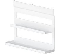 Универсальная полка MAKMART 2-х-уровневая, 406x100x320 мм, отделка белый бархат (матовый) RS.1A.3006.9016