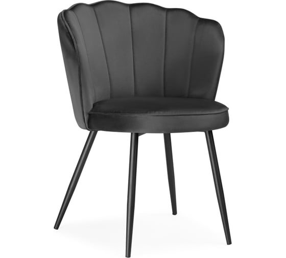 Стул на металлокаркасе Woodville coral grey/black 15583