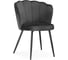 Стул на металлокаркасе Woodville coral grey/black 15583 1