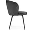 Стул на металлокаркасе Woodville coral grey/black 15583 4