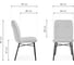 Стул на металлокаркасе Woodville denis beige/black 15656 2