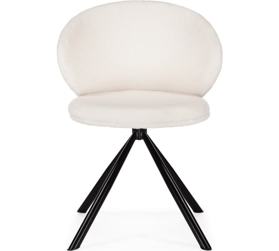 Стул на металлокаркасе Woodville solomon крутящийся white/black 15600 1