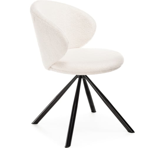 Стул на металлокаркасе Woodville solomon крутящийся white/black 15600