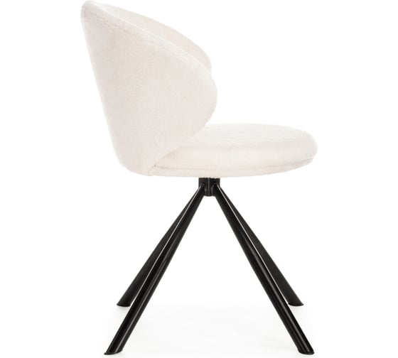Стул на металлокаркасе Woodville solomon крутящийся white/black 15600