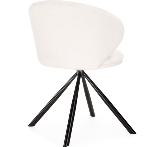 Стул на металлокаркасе Woodville solomon крутящийся white/black 15600