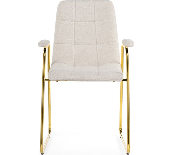 Стул на металлокаркасе Woodville lana white/gold 15604
