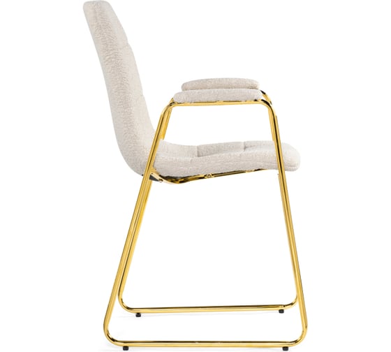 Стул на металлокаркасе Woodville lana white/gold 15604