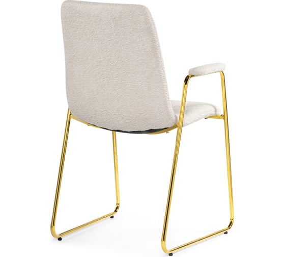 Стул на металлокаркасе Woodville lana white/gold 15604