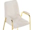 Стул на металлокаркасе Woodville lana white/gold 15604 6