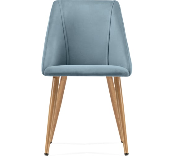 Стул на металлокаркасе Woodville morgan light blue/wood 15232