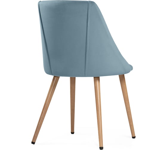 Стул на металлокаркасе Woodville morgan light blue/wood 15232