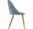 Стул на металлокаркасе Woodville morgan light blue/wood 15232 3