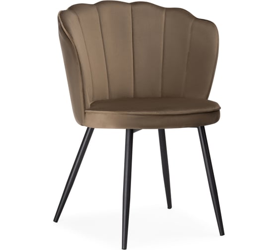 Стул на металлокаркасе Woodville coral сappuccino/black 15585 1